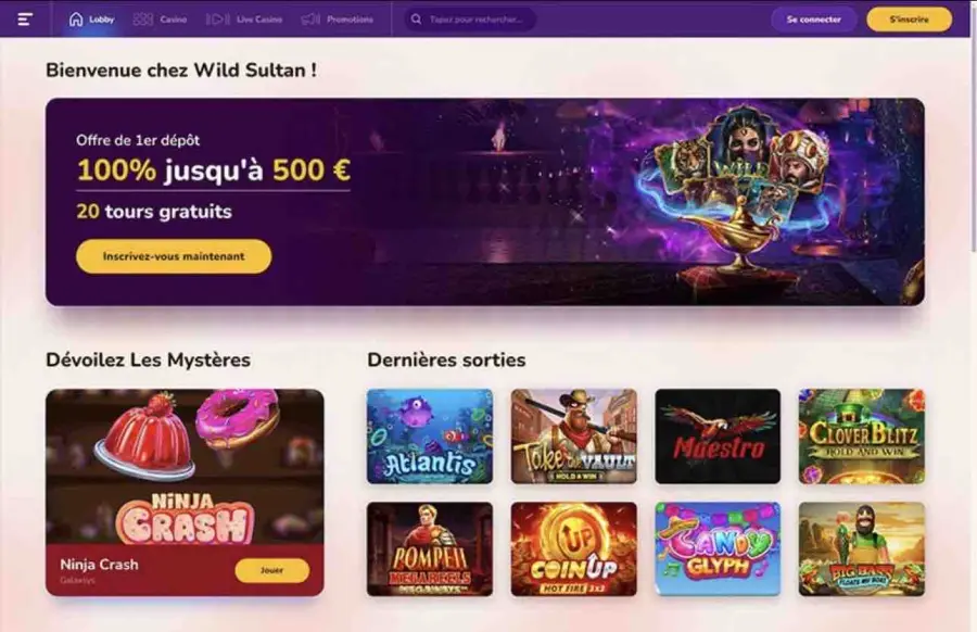 Casino en ligne main